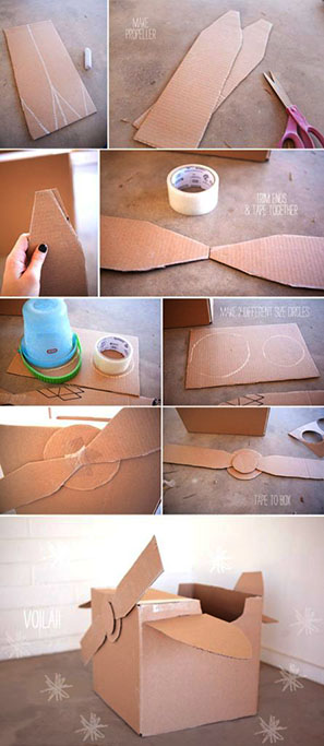 Самолёт из картона своими руками