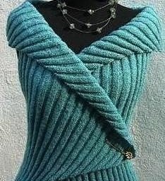 Самый простой бесшовный жилет резинкой