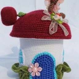 ​Шкатулка-игольница в виде гриба