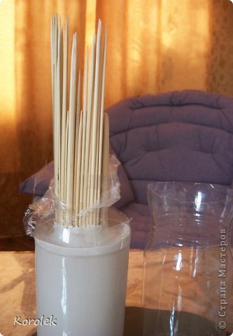 Симпатичные вазочки своими руками из гипса и пластиковых бутылок