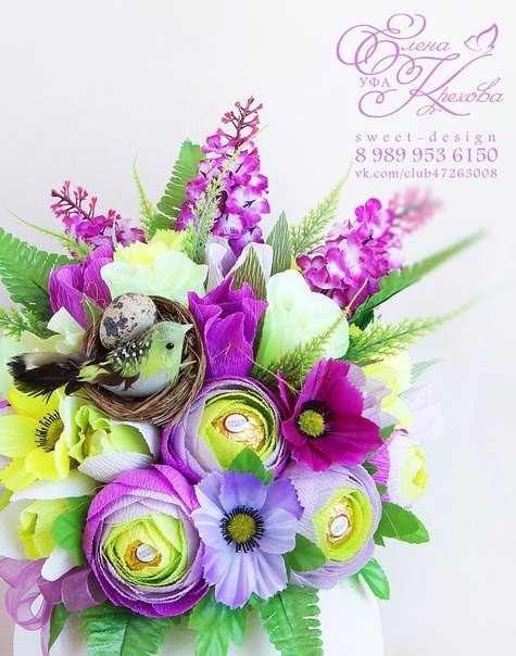 Сладкие букеты на подарок и не только