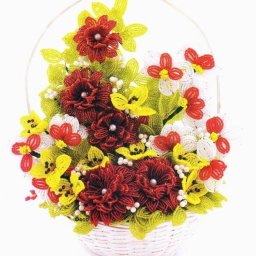 Букет цветов из бисера