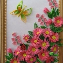 ​Хризантемы и бабочка