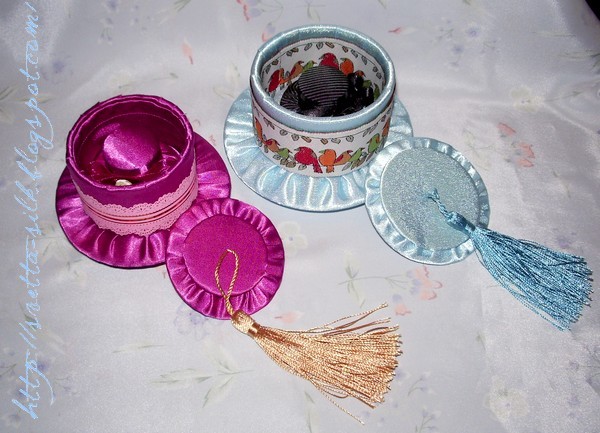 Коробочка-шляпа для швейных мелочей