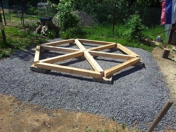 Строительство шестигранной беседки своими руками