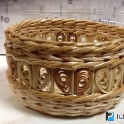 Вазочка в технике торсион папье