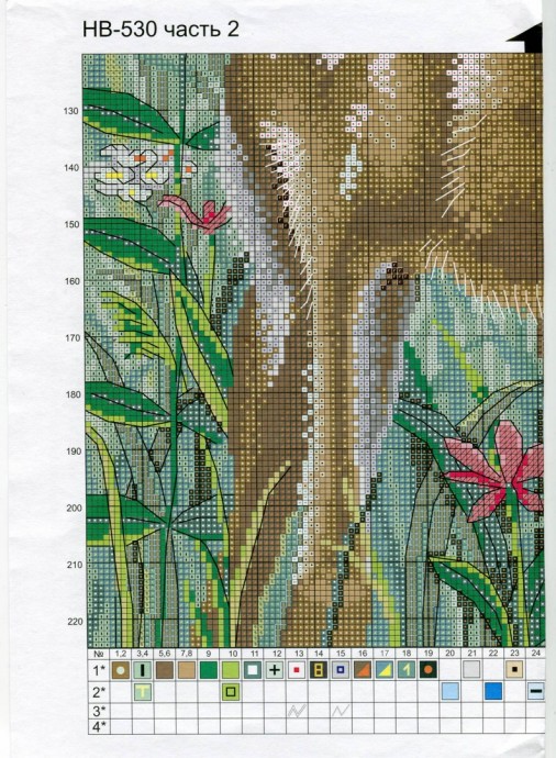 ​Вышиваем олененка