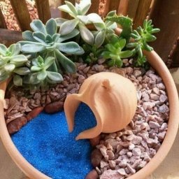 Чудесные композиции в цветочных горшках