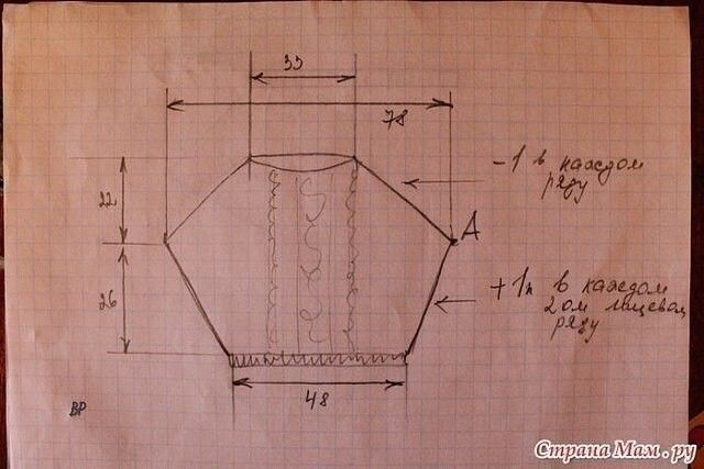 Нежная кофточка с центральным ажурным узором