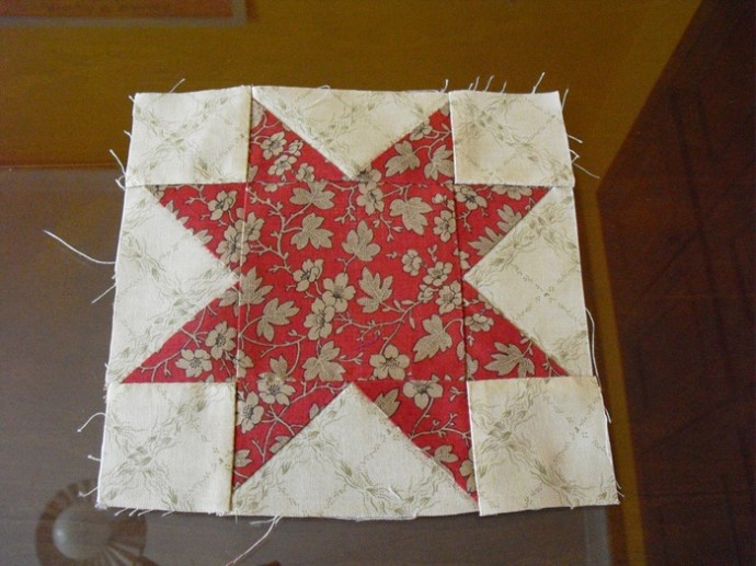 Покрывало "Северная звезда" в технике пэчворк Покрывало "Северная звезда" в технике пэчворк