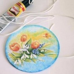 Вариант создания красоты из ненужных CD-дисков