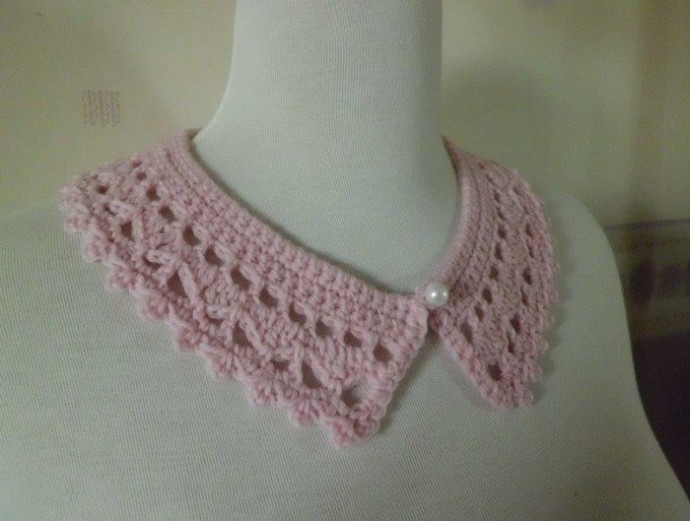 Воротник крючком