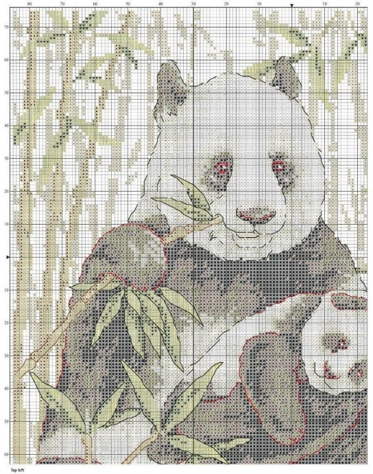 ​Вышиваем семейство панд