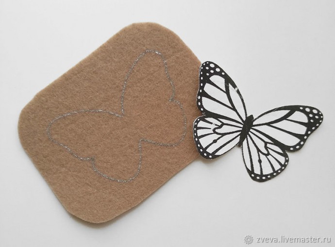 Вышивка бисером броши «Бабочка»: мастер-класс