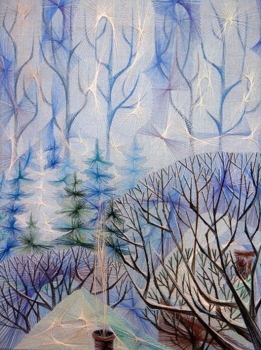 ​Вышивка "Хордовый стежок"