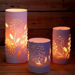 3D ночники-фонарики из бумаги