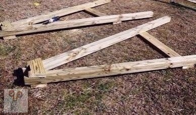 ​Садовые качели с А-образной опорой