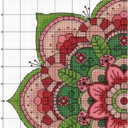 ​Вышитая мандала