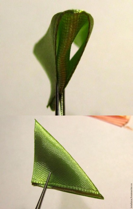 Резиночка для волос канзаши