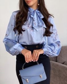 Элегантные блузы с бантами и кокилье: фасоны для вдохновения Элегантные блузы с бантами и кокилье: фасоны для вдохновения