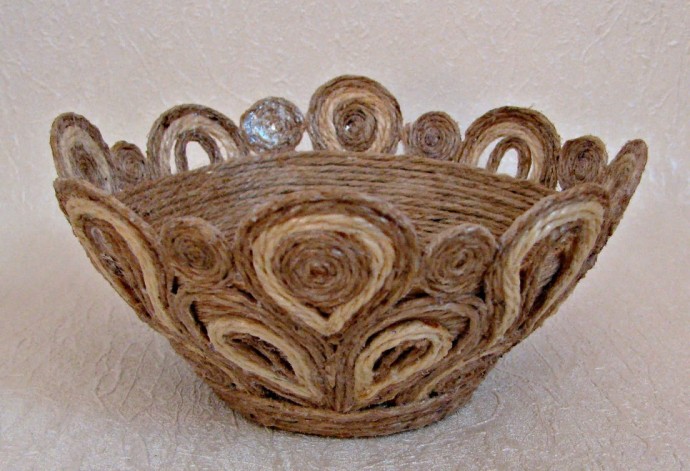 Идеи творчества из джутовой пряжи