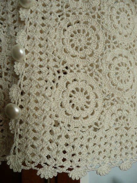 Нарядная ажурная кофточка