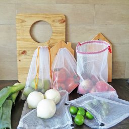Многоразовые тканевые мешки для фруктов и овощей: мастер-класс