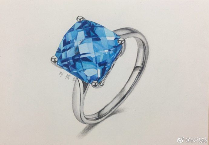 Перстень с топазом