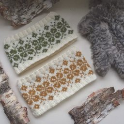 Повязка на голову с жаккардовым узором