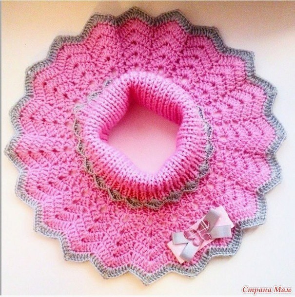 ​Простой и красивый узор для манишки