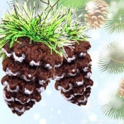 Шишка с инеем