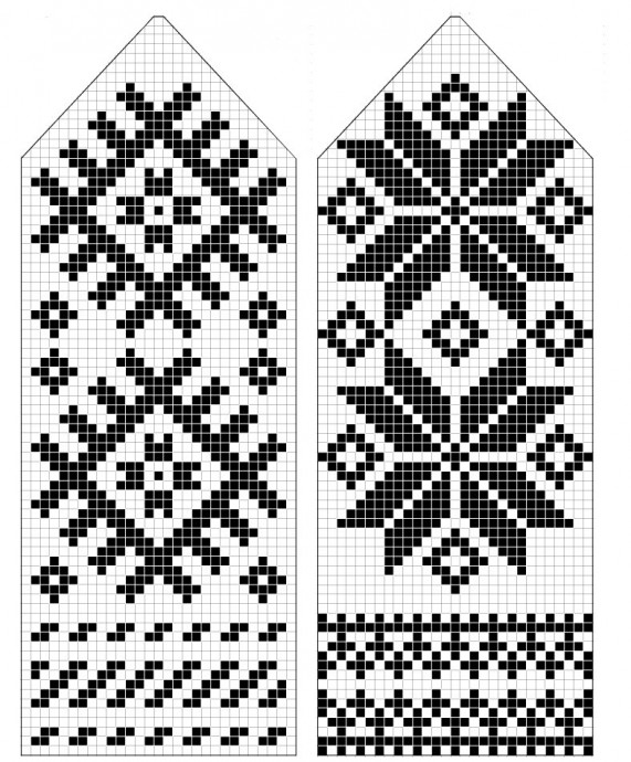 Замечательная подборка разных схем варежек