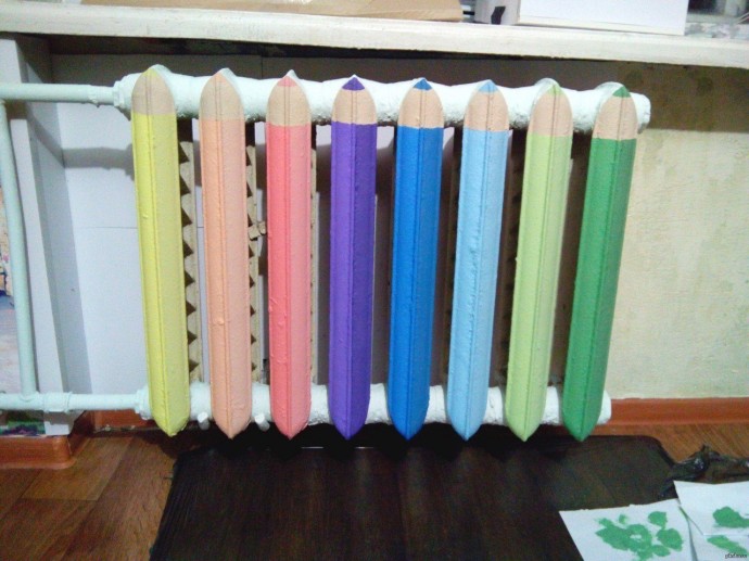 Идеи преображения батарей отопления Идеи преображения батарей отопления