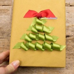 Красивая идея упаковки новогоднего подарка