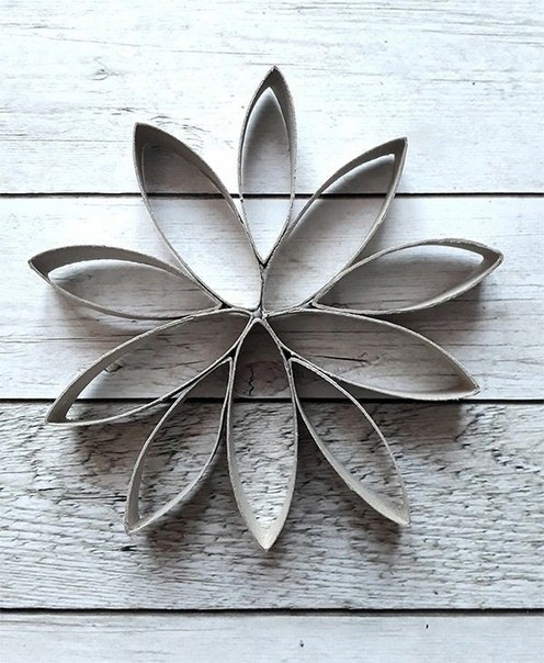 Снeжинки из втулки Снeжинки из втулки