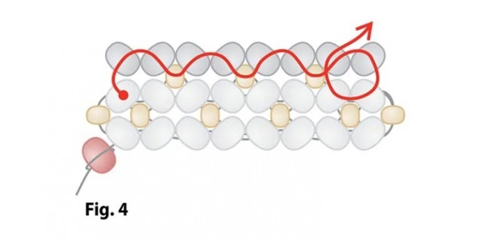 Браслет из бисера "Шенилл"