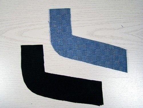 Боковой карман с обтачкой и отрезным бочком Боковой карман с обтачкой и отрезным бочком