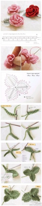 Цветочки крючком