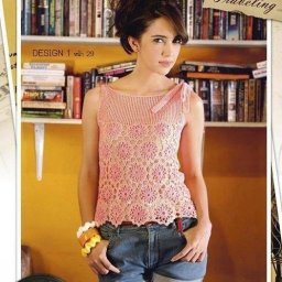 Нежный вязаный топ