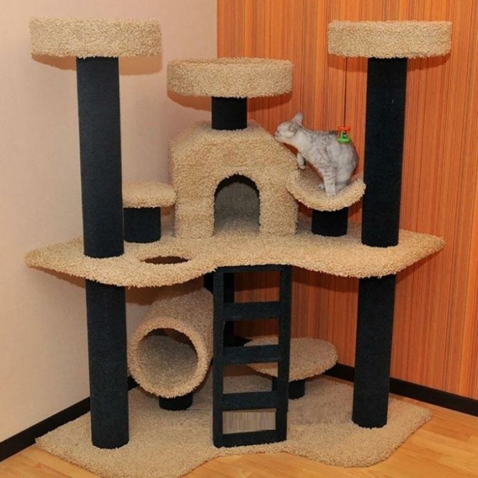 ​Лучшие идеи удобных домиков для кошек