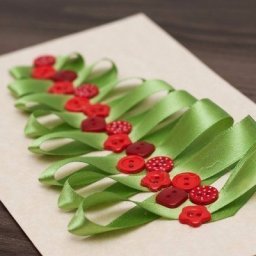 Новогодняя открытка с елочкой