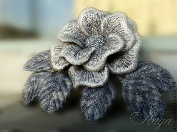 Объемная вышивка: чудесные цветочные идеи