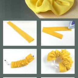 ​Резиночки из ткани драпированные