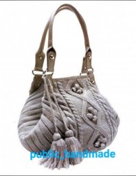 ​Вяжем сумку на спицах и крючком