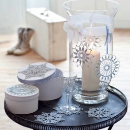 Изящные снежинки крючком