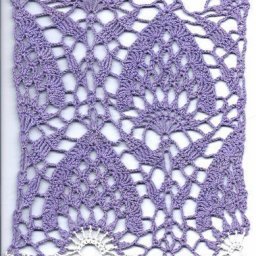 Красивые и редкие узоры крючком с ананасами