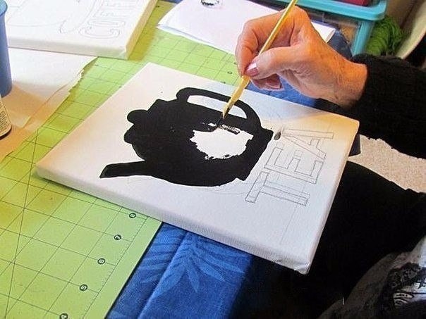 Панно из фасоли на кухню