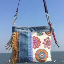 Миниатюрные сумочки из джинсов