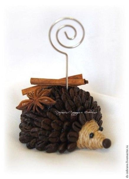 Ароматные кофейные ёжики: мастер-класс