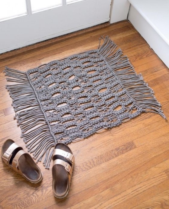 Коврики своими руками в технике макраме: идеи для воплощения